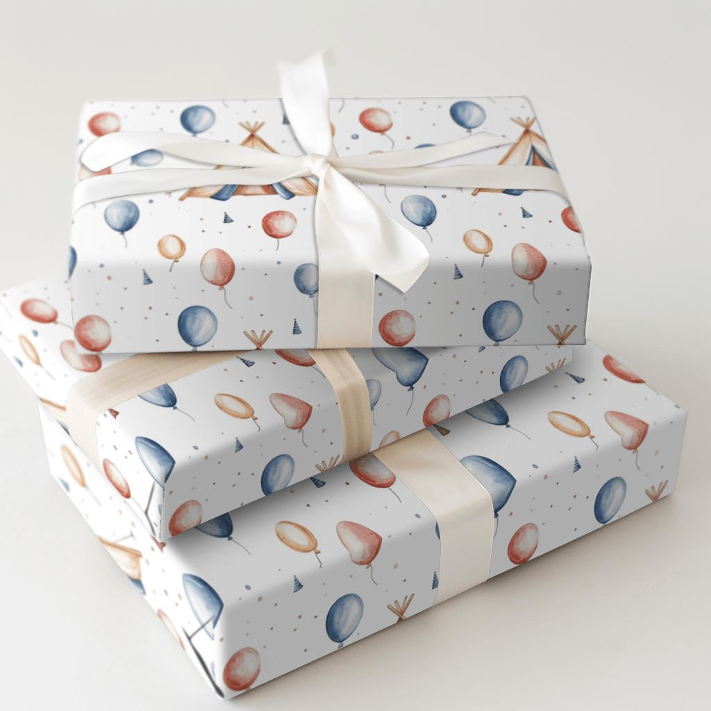 Camp Balloon - Wrapping Paper - Aspen & Arlo