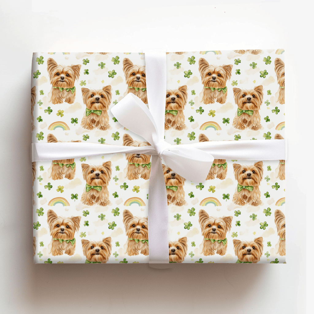 Rainbows with the Yorkie - Wrapping Paper - Aspen & Arlo