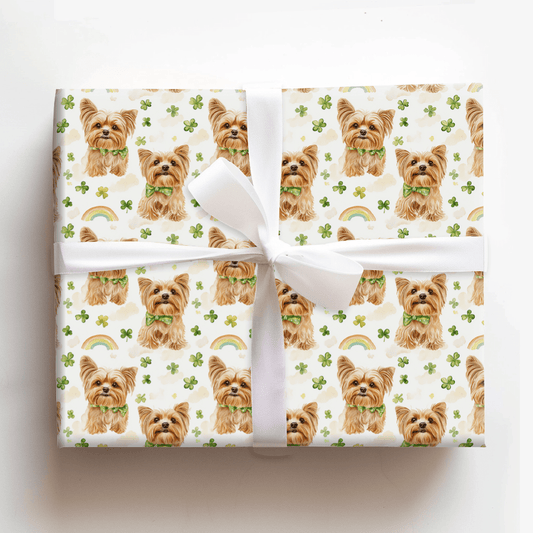 Rainbows with the Yorkie - Wrapping Paper - Aspen & Arlo