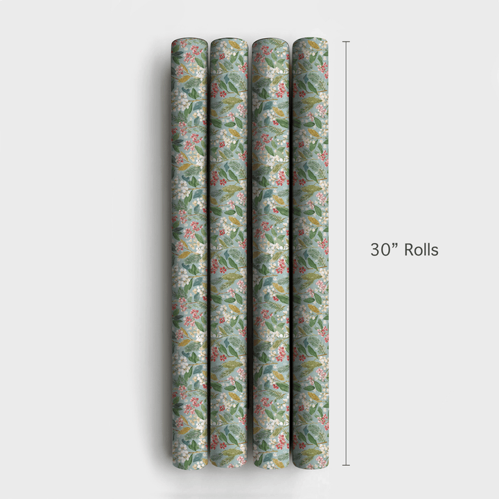 Flora in the Snow - Wrapping Paper - Aspen & Arlo