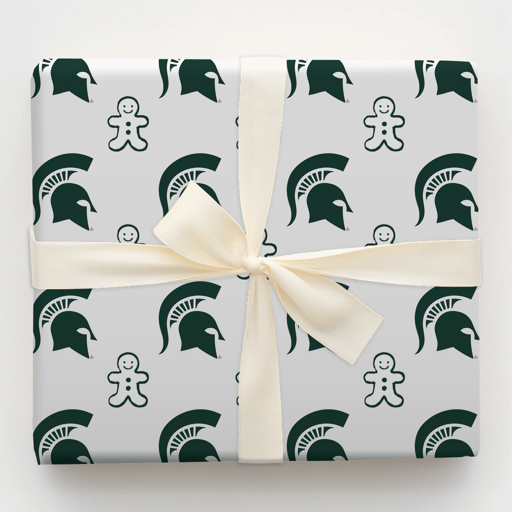 Michigan State Gingerbread - Wrapping Paper - Aspen & Arlo