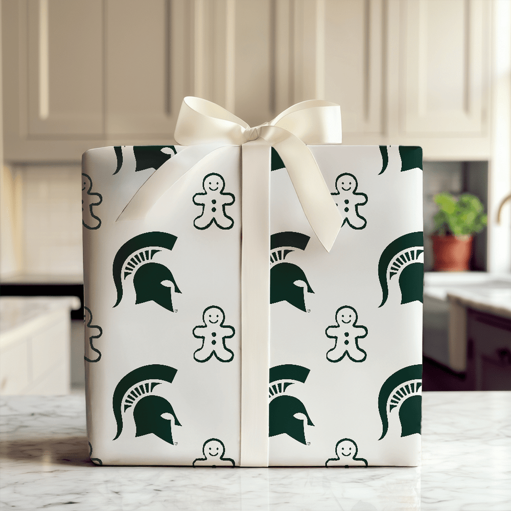 Michigan State Gingerbread - Wrapping Paper - Aspen & Arlo
