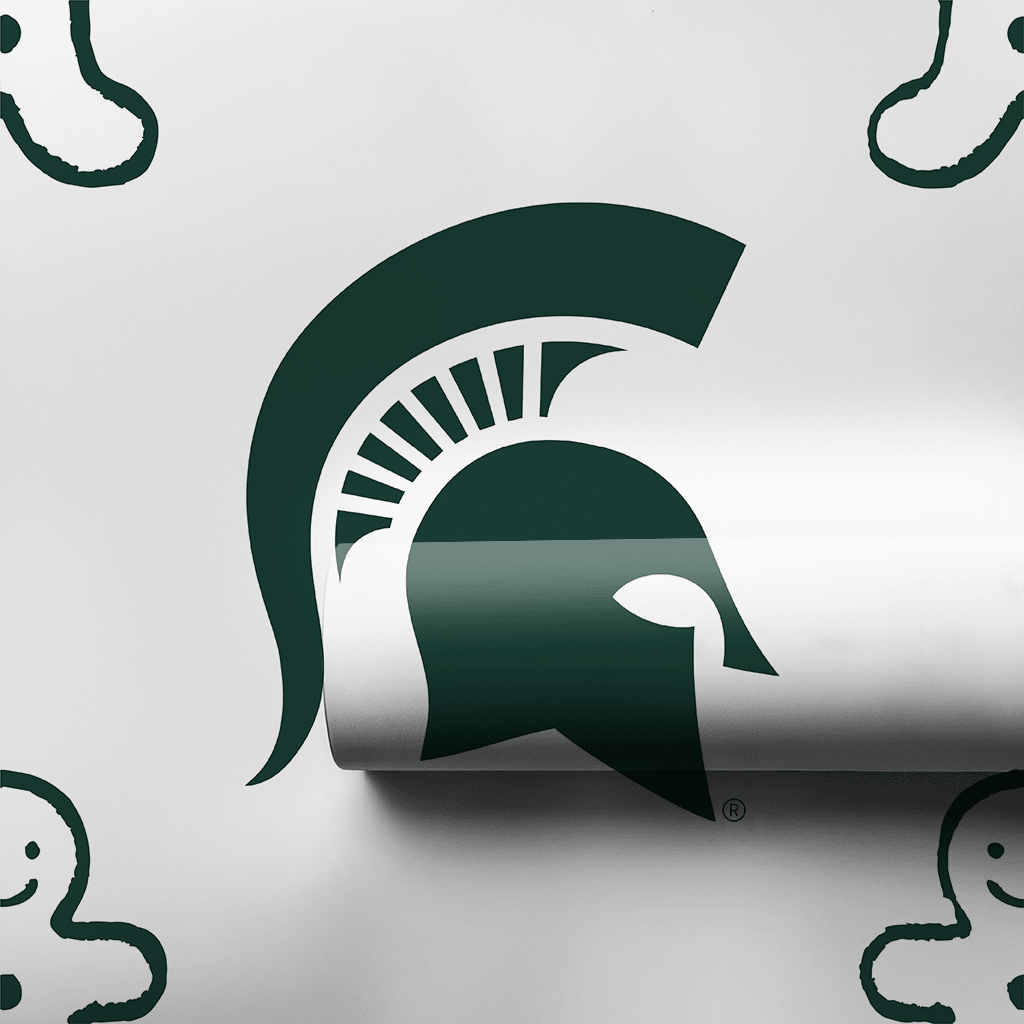 Michigan State Gingerbread - Wrapping Paper - Aspen & Arlo
