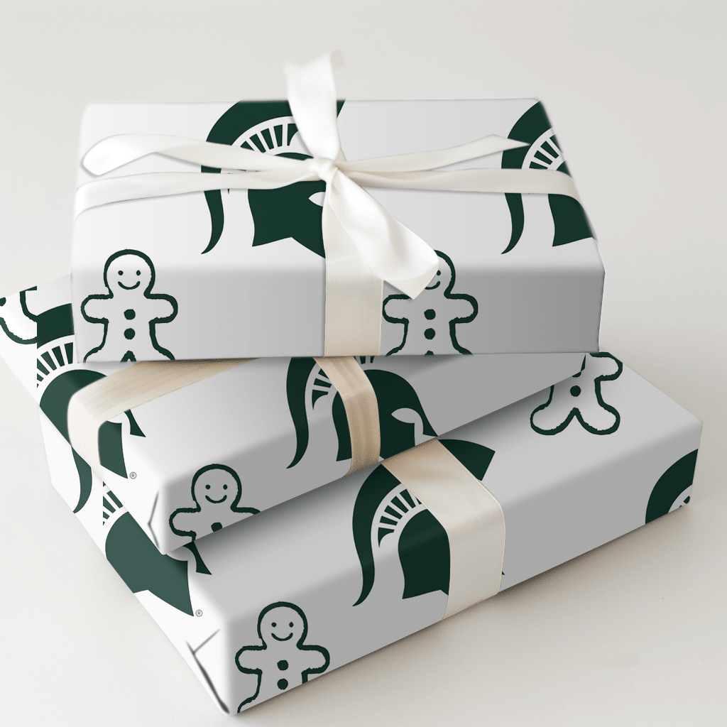 Michigan State Gingerbread - Wrapping Paper - Aspen & Arlo