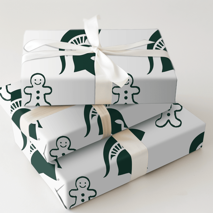 Michigan State Gingerbread - Wrapping Paper - Aspen & Arlo