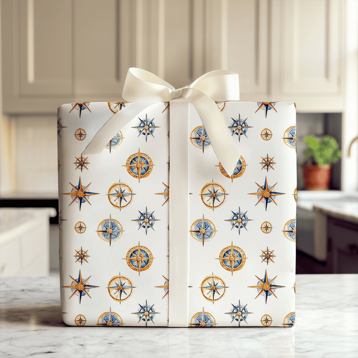 Compass Gold - Wrapping Paper - Aspen & Arlo