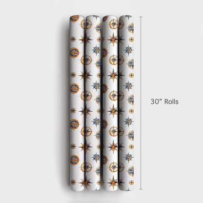 Compass Gold - Wrapping Paper - Aspen & Arlo