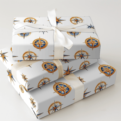 Compass Gold - Wrapping Paper - Aspen & Arlo