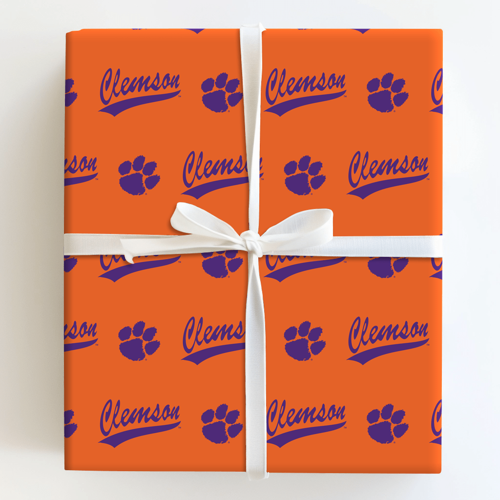 Clemson Curve - Wrapping Paper - Aspen & Arlo
