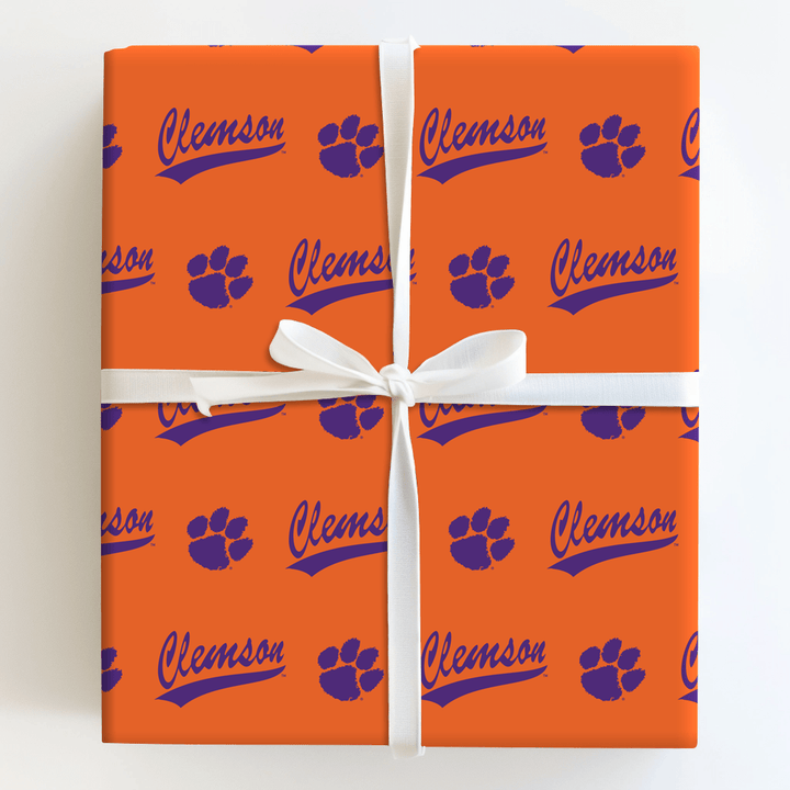 Clemson Curve - Wrapping Paper - Aspen & Arlo
