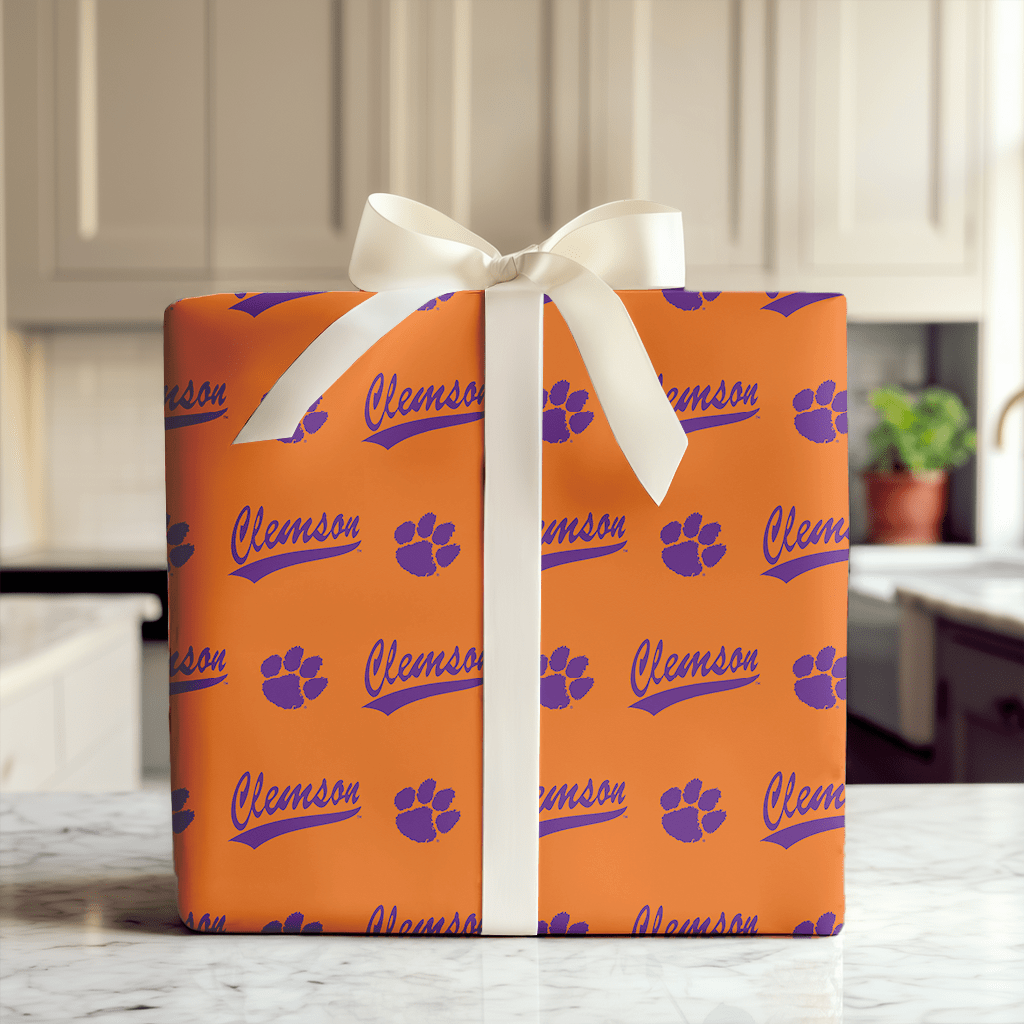 Clemson Curve - Wrapping Paper - Aspen & Arlo