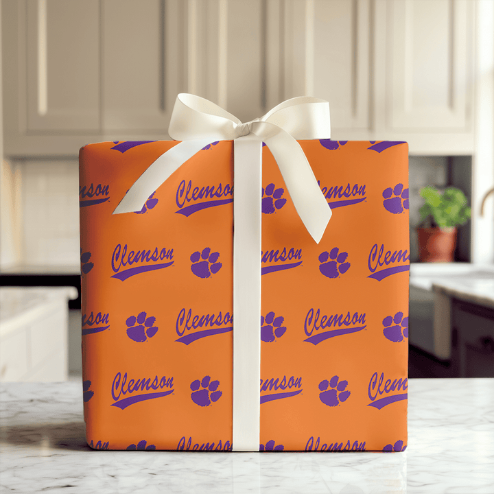 Clemson Curve - Wrapping Paper - Aspen & Arlo