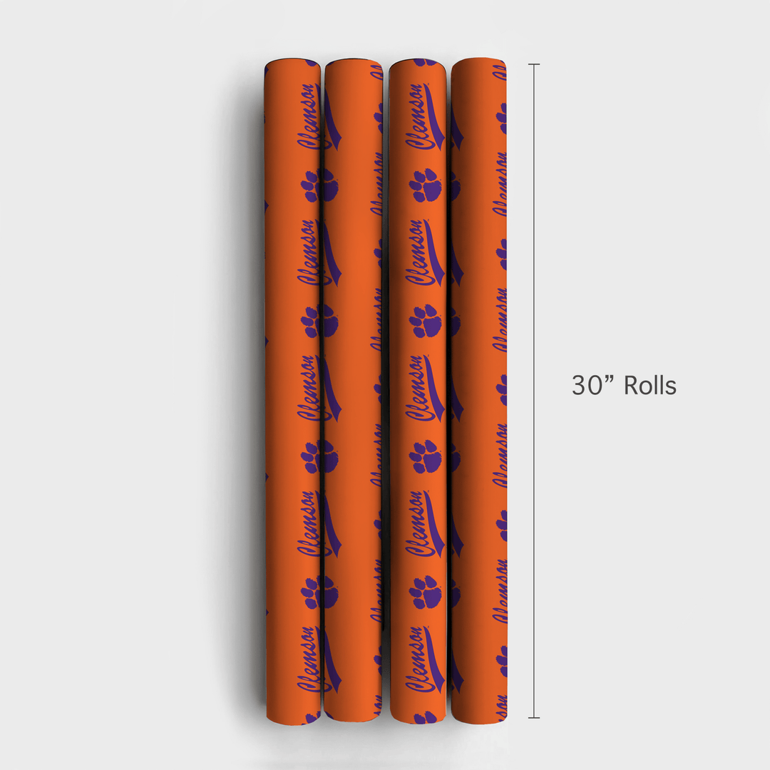 Clemson Curve - Wrapping Paper - Aspen & Arlo