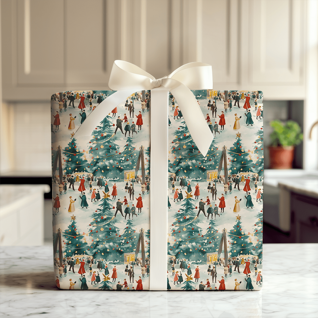 Town Square Wishes - Wrapping Paper - Aspen & Arlo