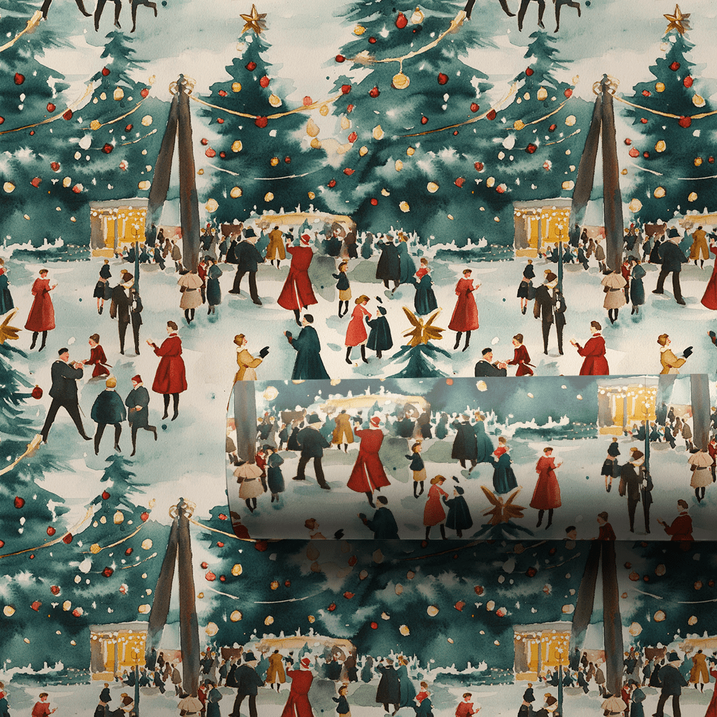 Town Square Wishes - Wrapping Paper - Aspen & Arlo