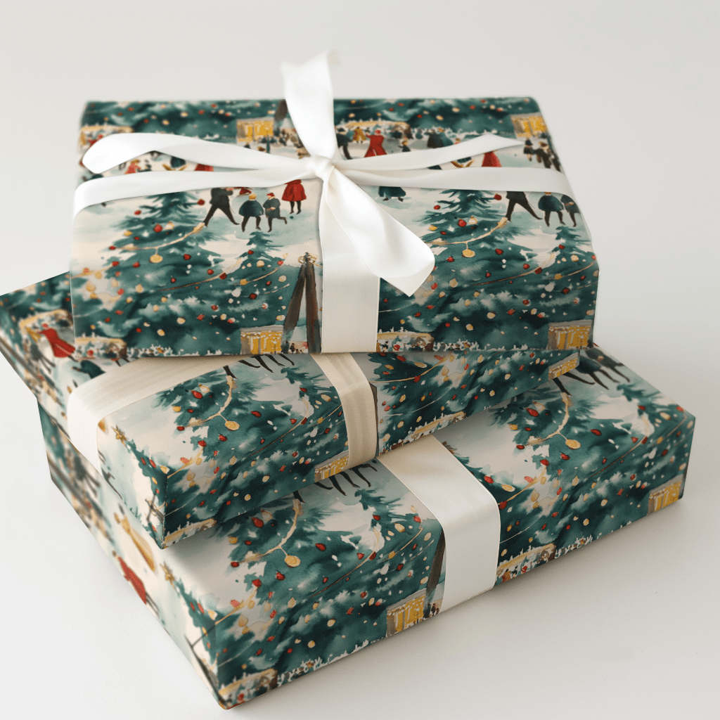Town Square Wishes - Wrapping Paper - Aspen & Arlo