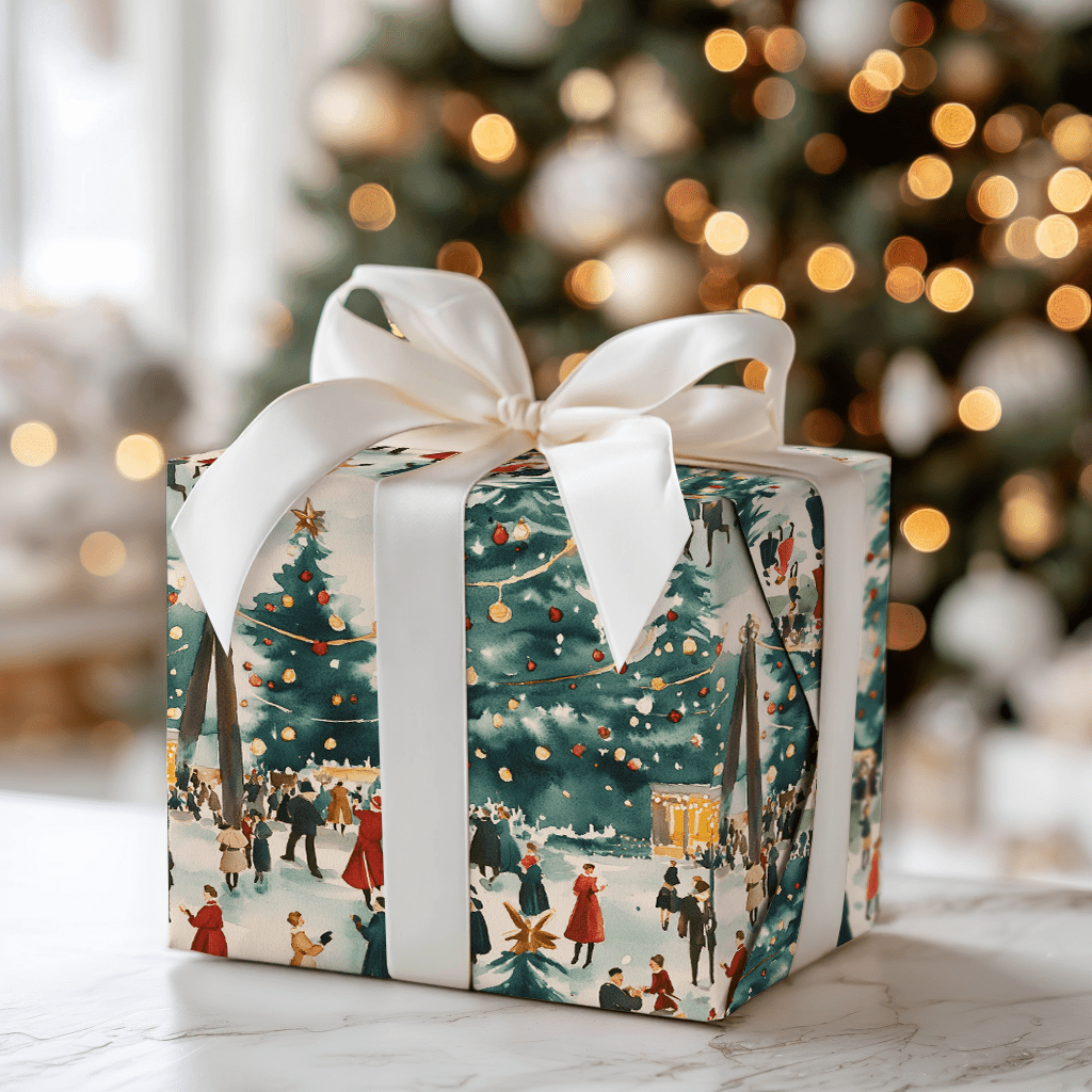 Town Square Wishes - Wrapping Paper - Aspen & Arlo