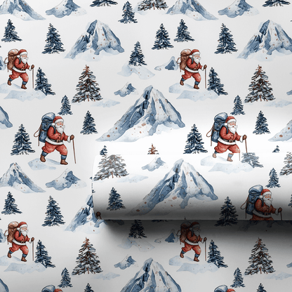 Santa Ridge Hike - Wrapping Paper - Aspen & Arlo