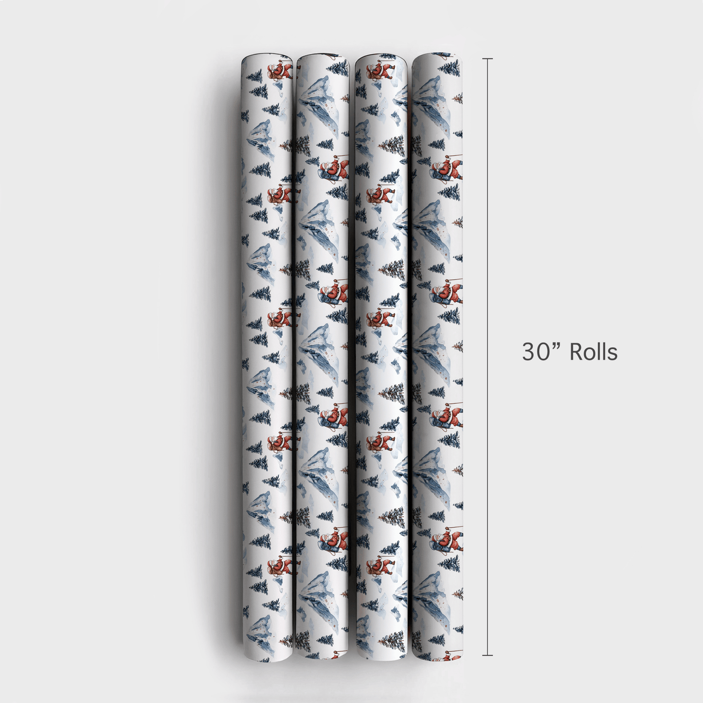 Santa Ridge Hike - Wrapping Paper - Aspen & Arlo
