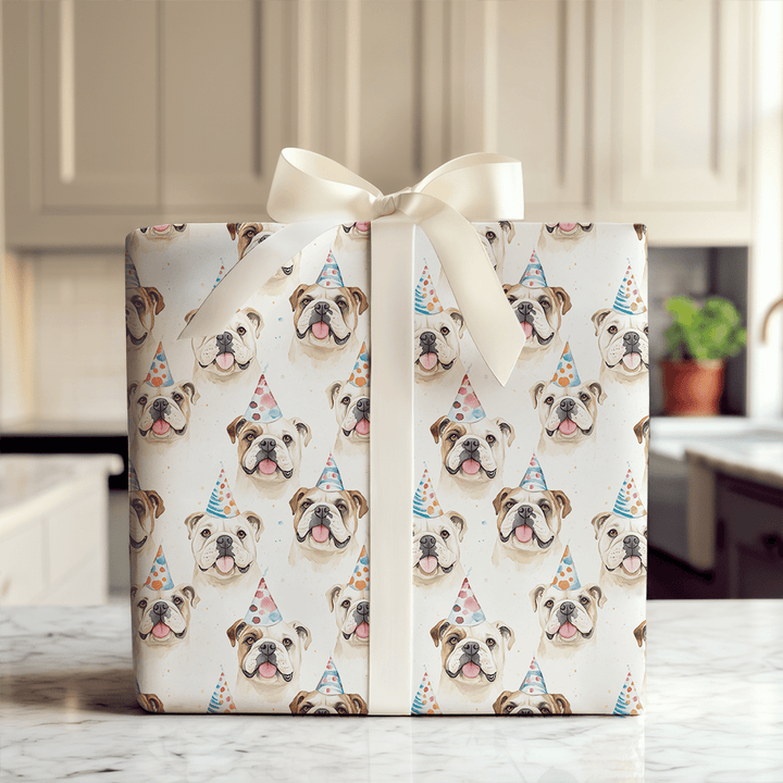 Birthday Bulldogs - Wrapping Paper - Aspen & Arlo