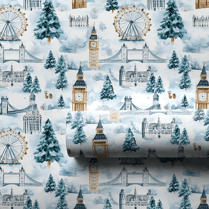 Christmas In London - Wrapping Paper - Aspen & Arlo
