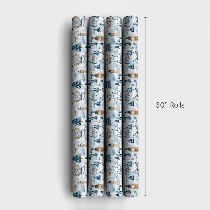 Christmas In London - Wrapping Paper - Aspen & Arlo