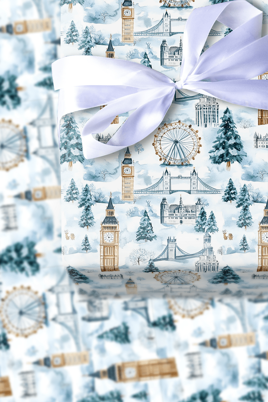 Christmas In London - Wrapping Paper - Aspen & Arlo