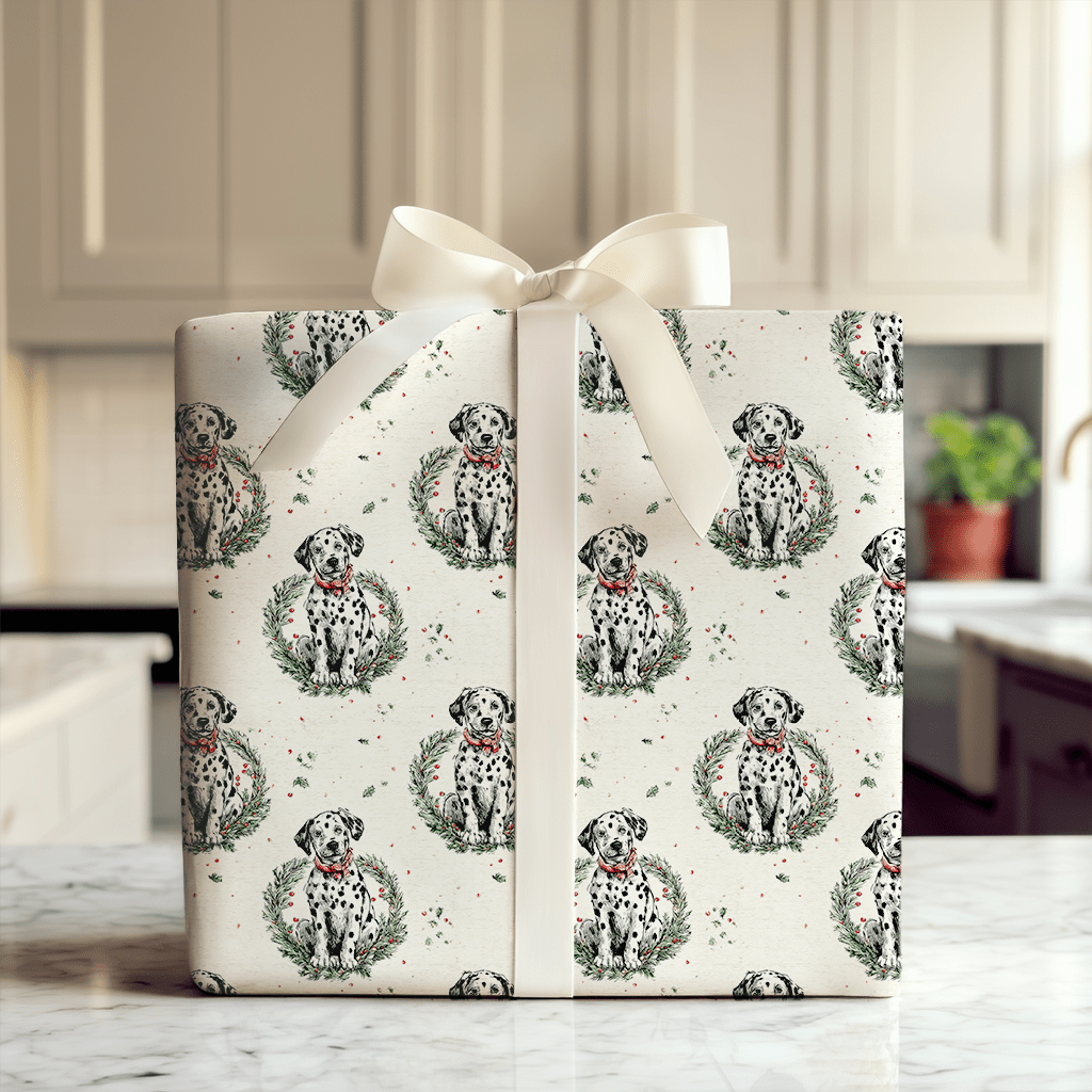 Dalmatian in a Pear Tree - Wrapping Paper - Aspen & Arlo