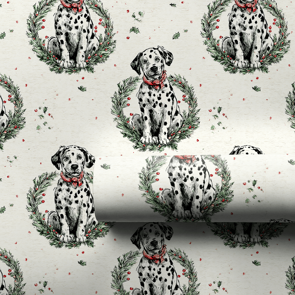 Dalmatian in a Pear Tree - Wrapping Paper - Aspen & Arlo
