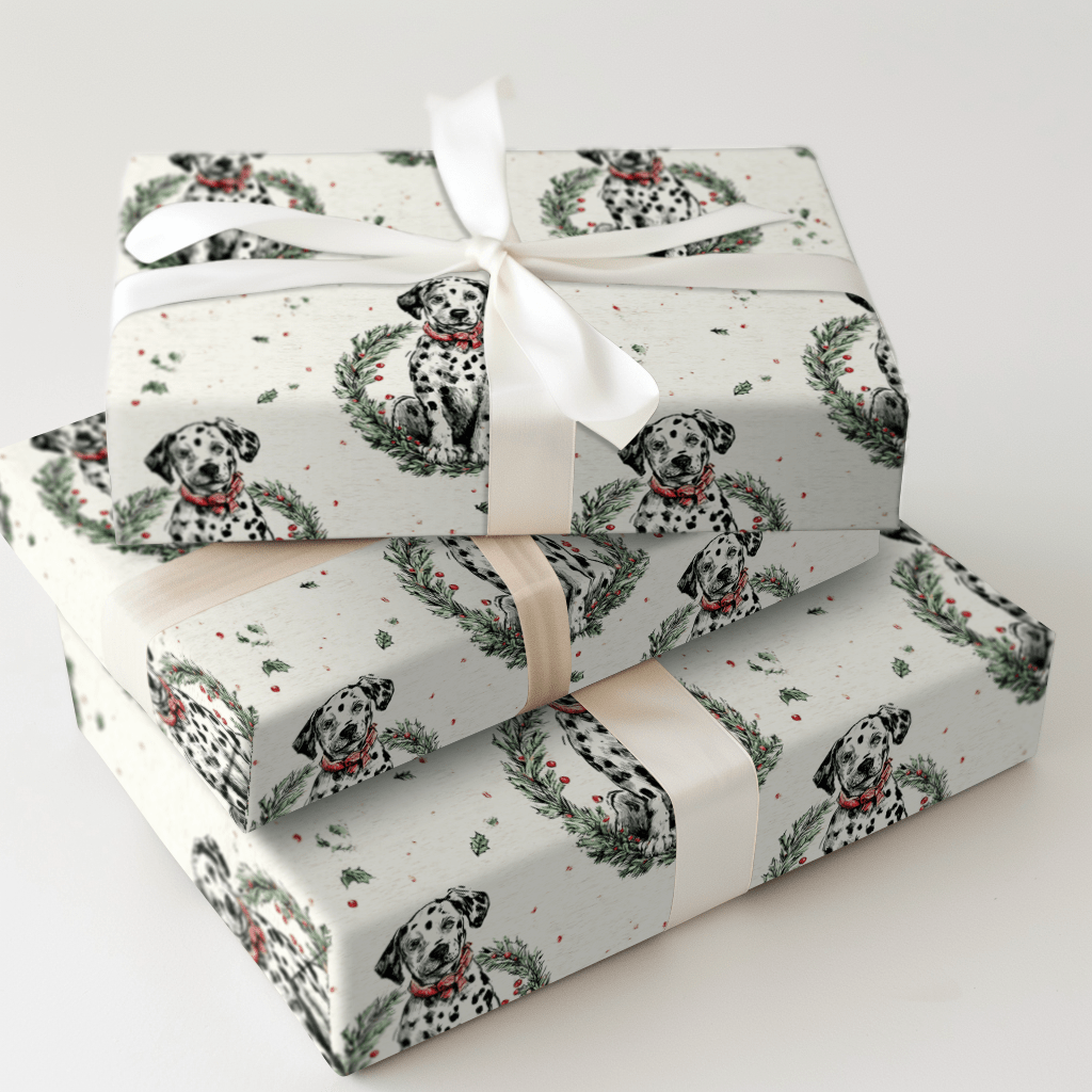 Dalmatian in a Pear Tree - Wrapping Paper - Aspen & Arlo