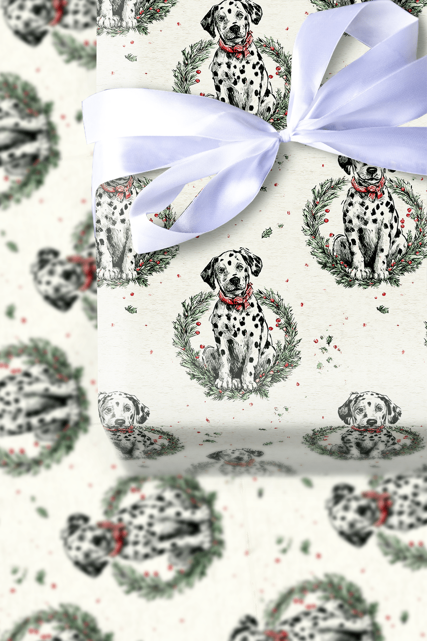 Dalmatian in a Pear Tree - Wrapping Paper - Aspen & Arlo