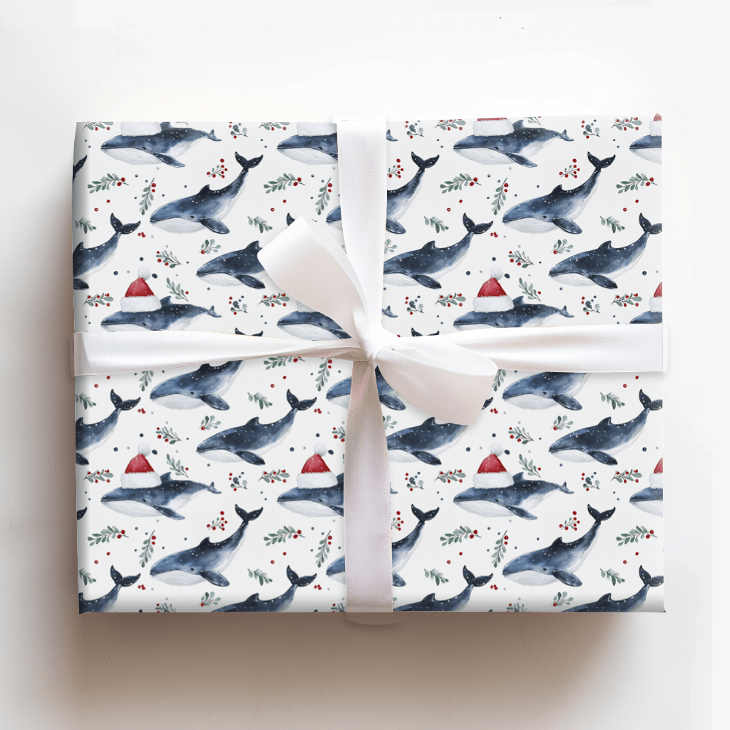 Winter Whale - Wrapping Paper - Aspen & Arlo