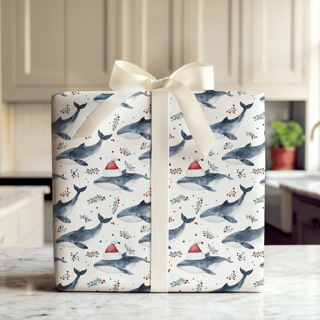Winter Whale - Wrapping Paper - Aspen & Arlo