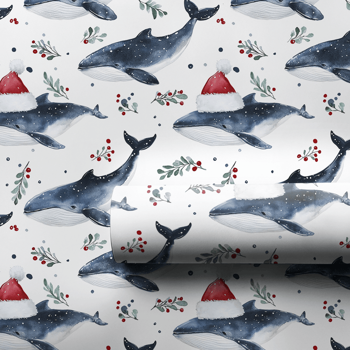 Winter Whale - Wrapping Paper - Aspen & Arlo