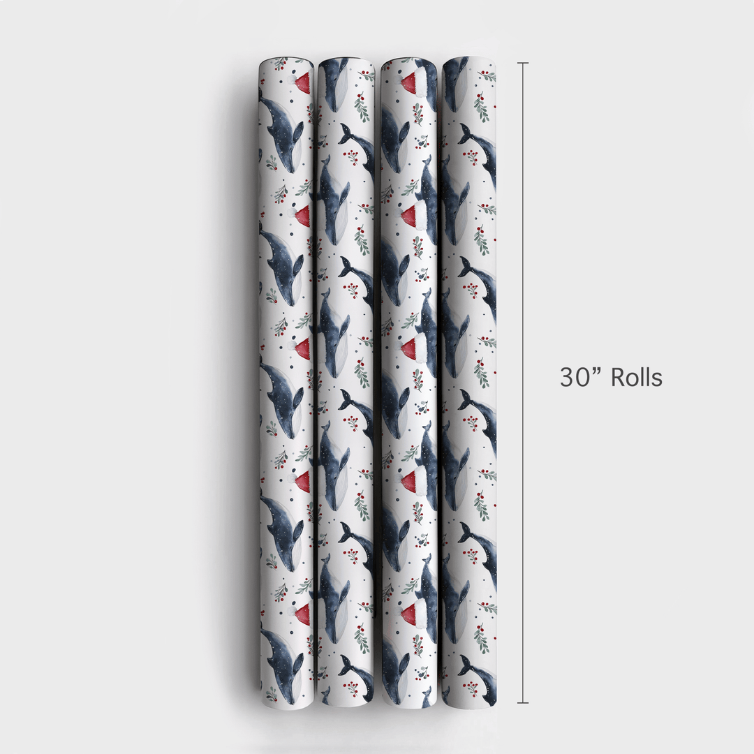 Winter Whale - Wrapping Paper - Aspen & Arlo