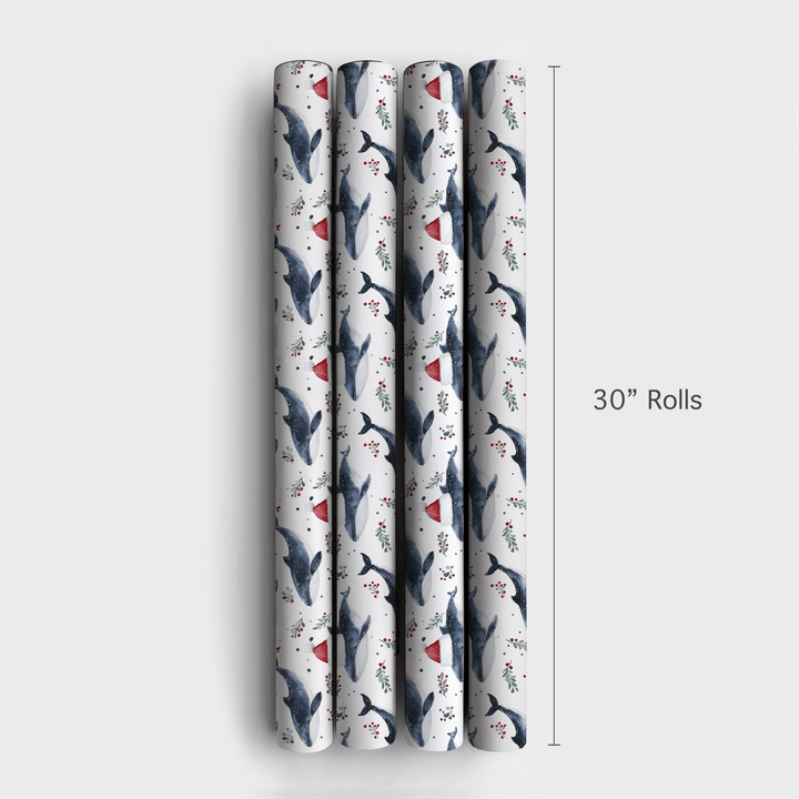 Winter Whale - Wrapping Paper - Aspen & Arlo