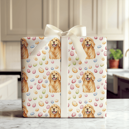 Easter Eggs with the Red Golden - Wrapping Paper - Aspen & Arlo