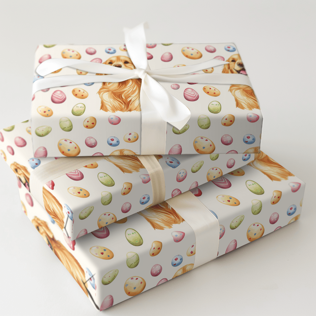 Easter Eggs with the Red Golden - Wrapping Paper - Aspen & Arlo