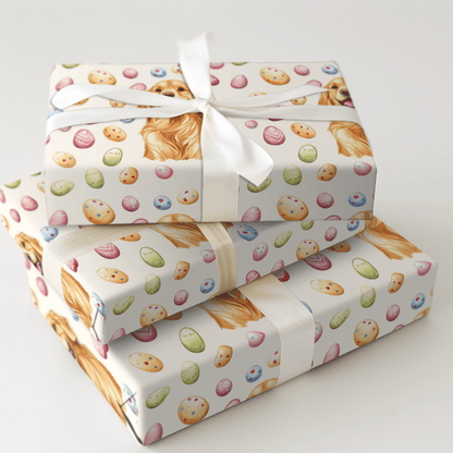 Easter Eggs with the Red Golden - Wrapping Paper - Aspen & Arlo