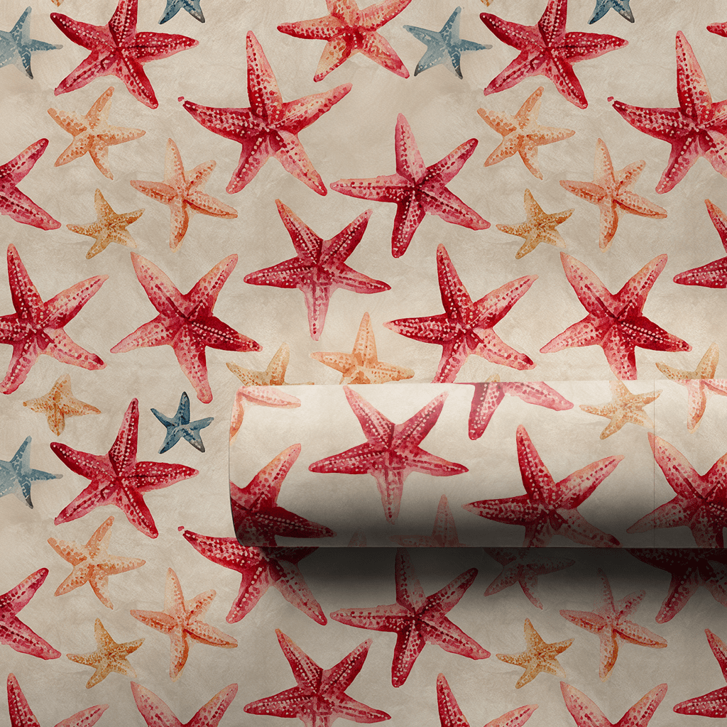 Follow the Starfish - Wrapping Paper - Aspen & Arlo