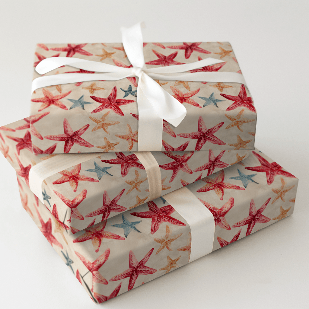 Follow the Starfish - Wrapping Paper - Aspen & Arlo