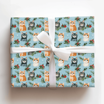 Meow Mint Moment - Wrapping Paper - Aspen & Arlo
