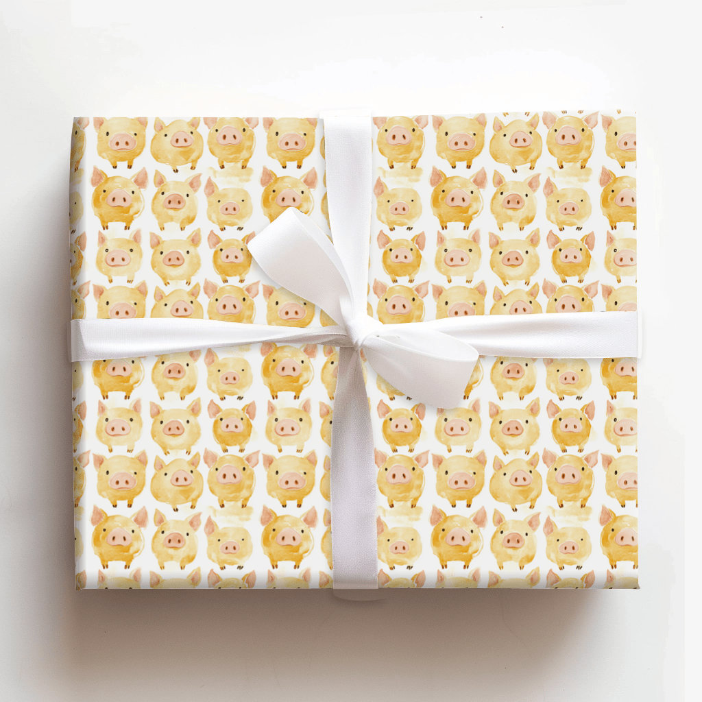 Golden Hog - Wrapping Paper - Aspen & Arlo