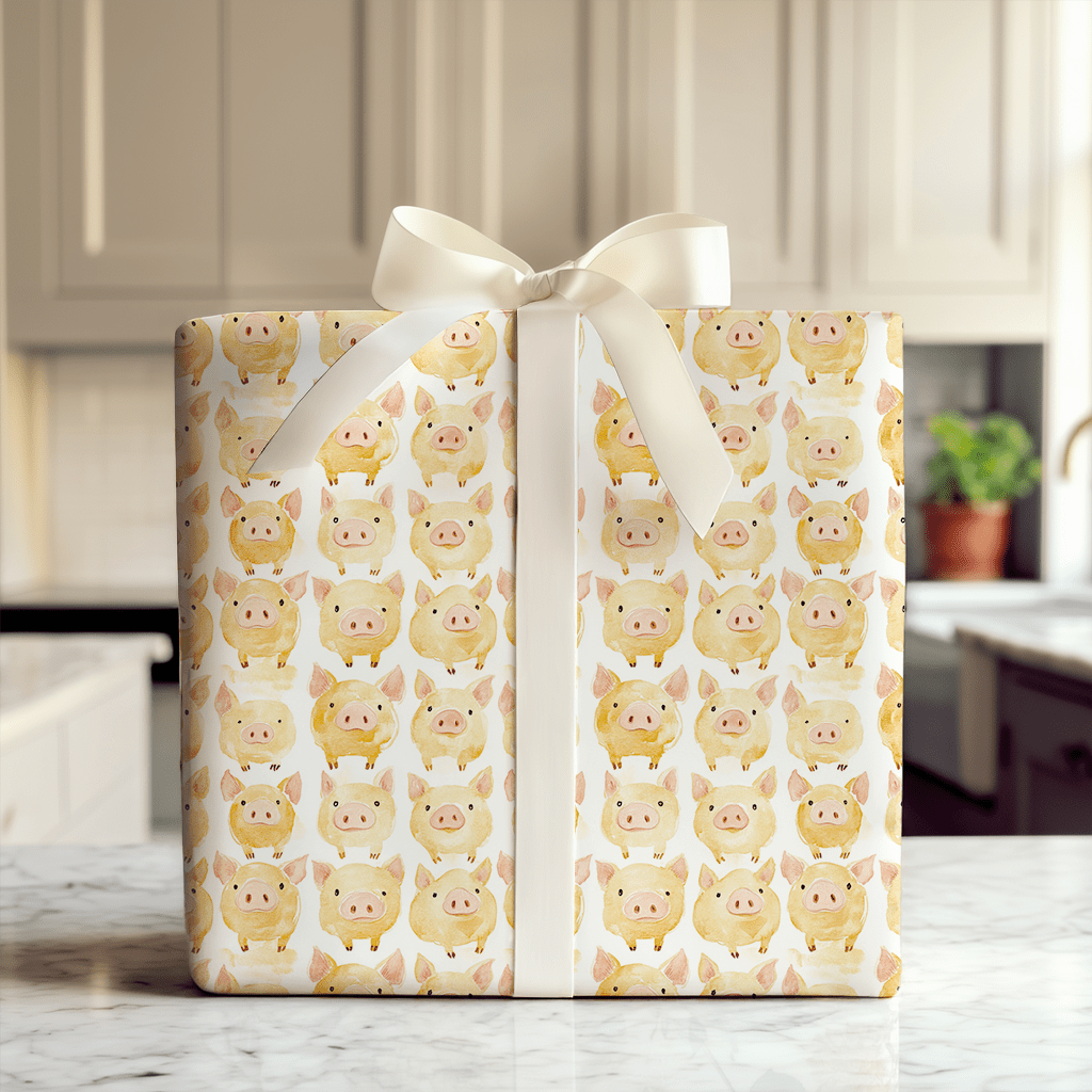 Golden Hog - Wrapping Paper - Aspen & Arlo