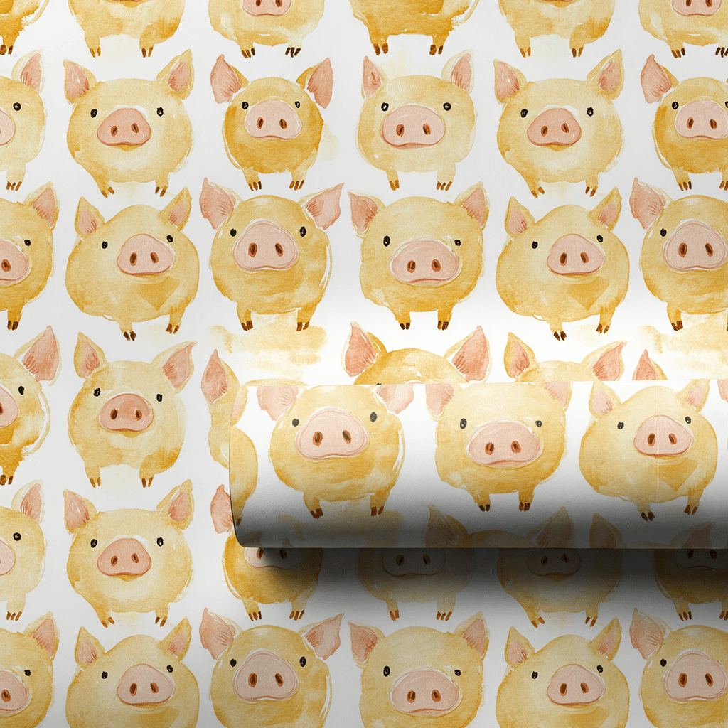 Golden Hog - Wrapping Paper - Aspen & Arlo