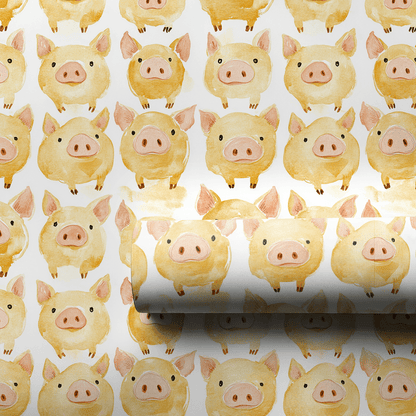 Golden Hog - Wrapping Paper - Aspen & Arlo