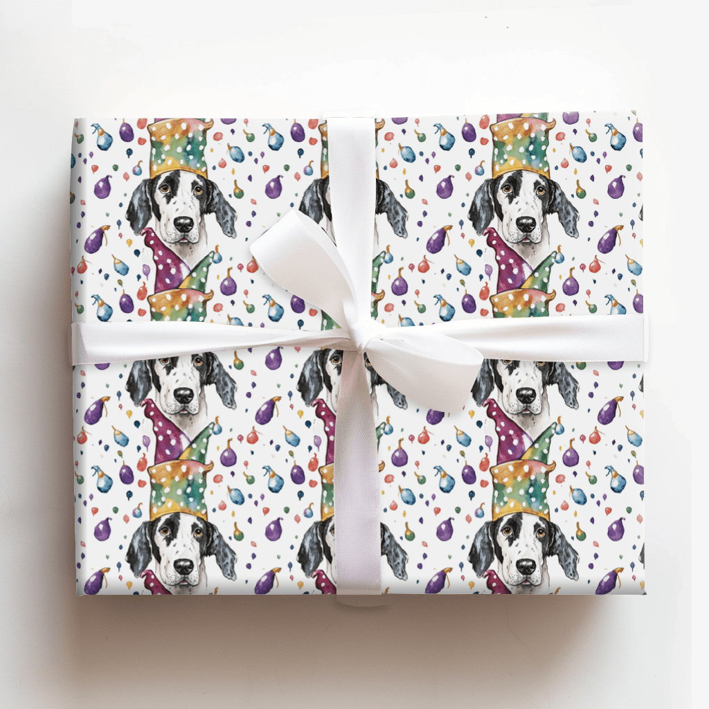 Mardi Gras Dalmatian - Wrapping Paper - Aspen & Arlo