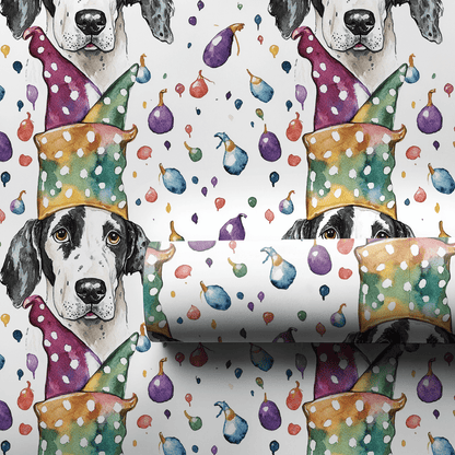 Mardi Gras Dalmatian - Wrapping Paper - Aspen & Arlo