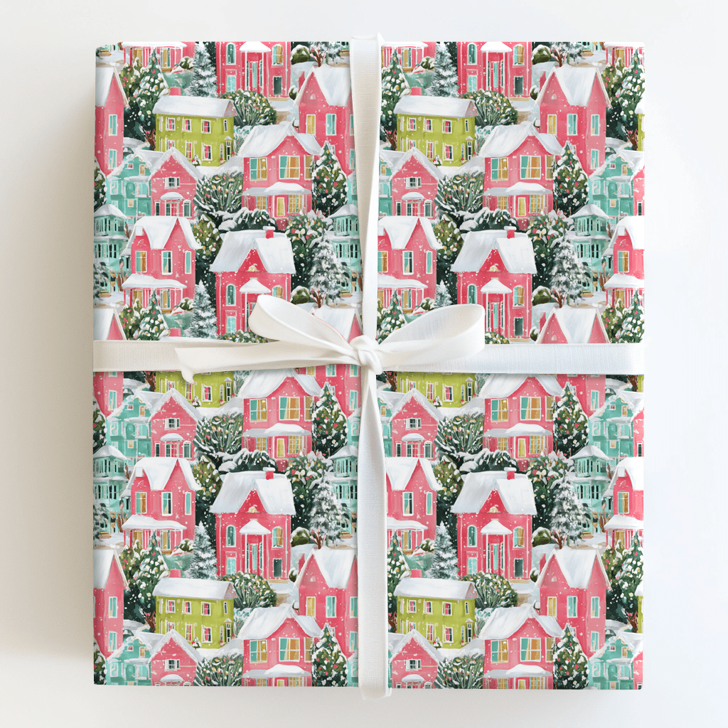 Blush Blizzard - Wrapping Paper - Aspen & Arlo