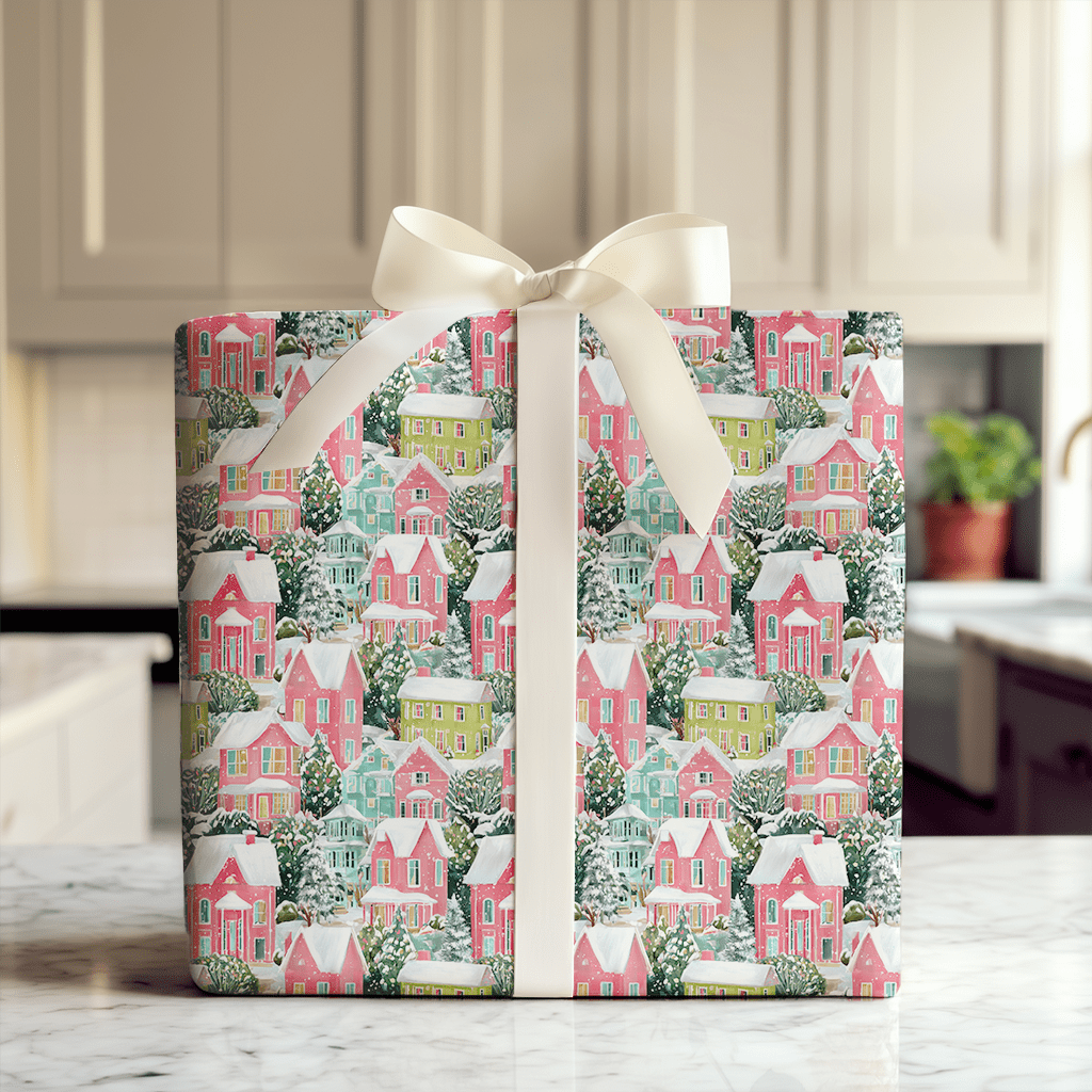 Blush Blizzard - Wrapping Paper - Aspen & Arlo